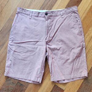 Dockers Pink Cotton Blend Lightweight Flat Front Shorts Size 34
